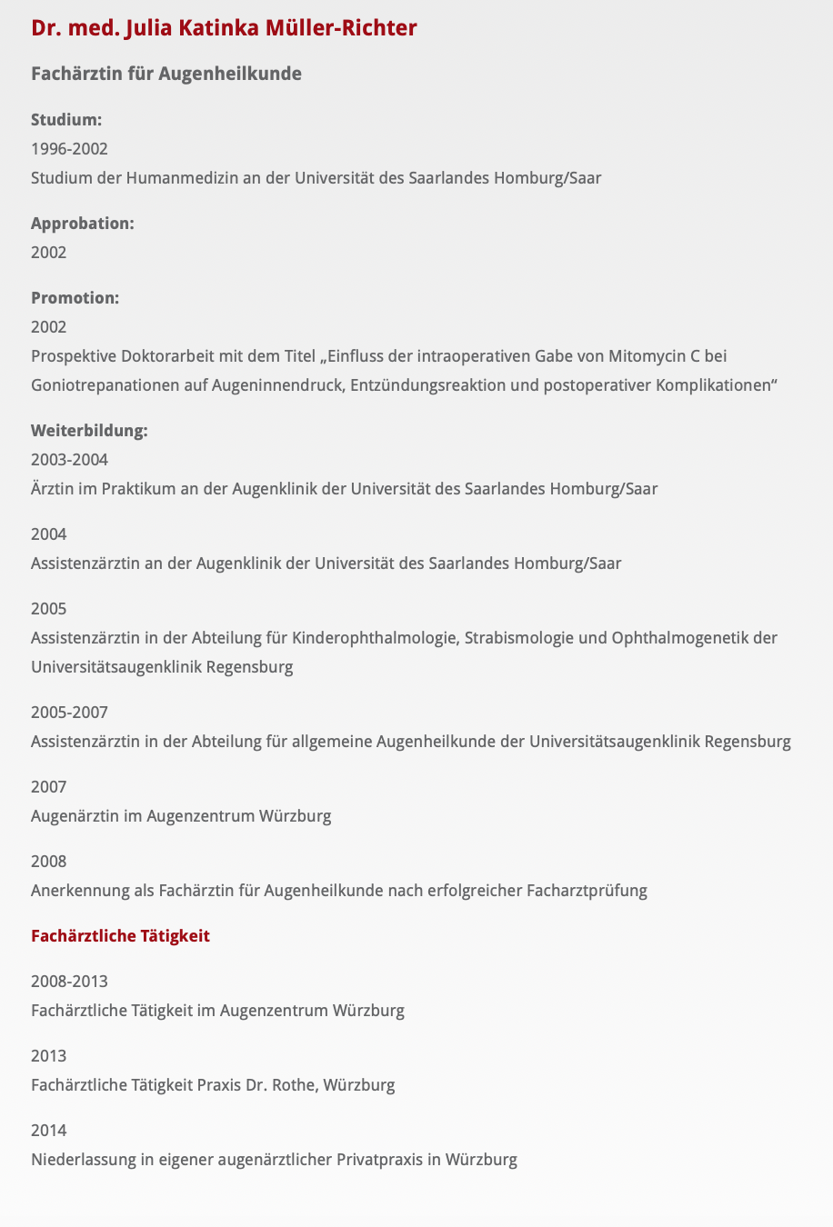 Augenpraxis Bamberg
